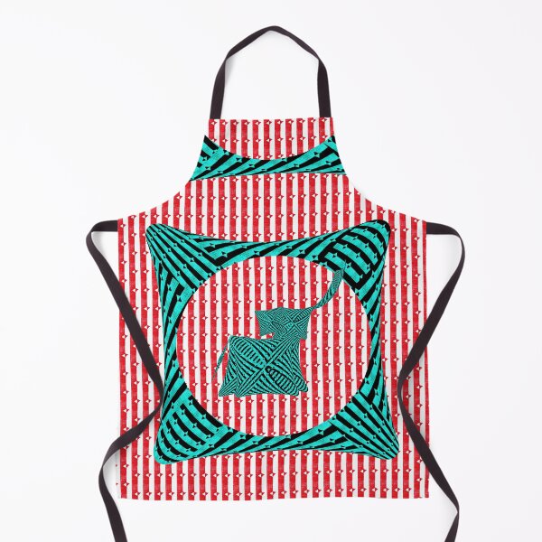Item preview, Optical Illusion Frame – Red, White and Cyan Op Art designed and sold by MAMA.art.Rio <Marsailhe_Milward>.