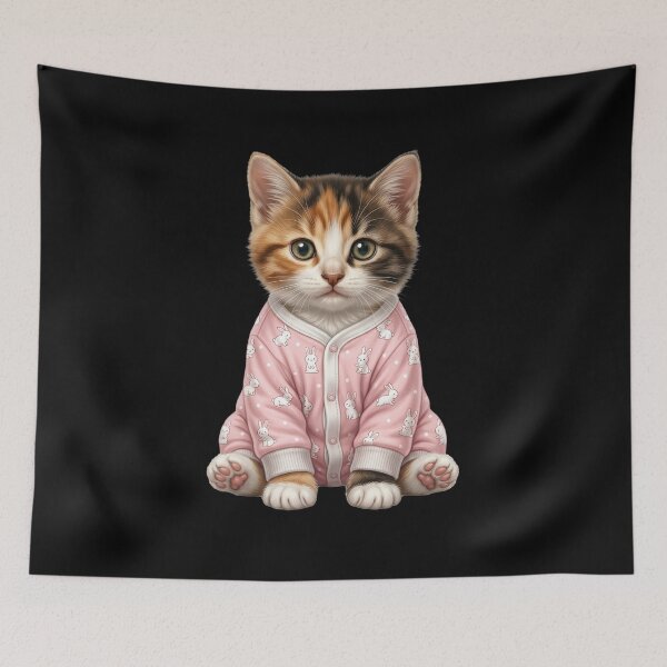 Item preview, Cute kitten in baby clothes. designed and sold by ReneMM.
