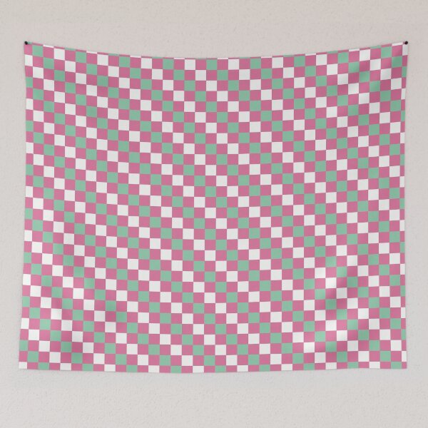 Item preview, Checkered Pattern Green and Pink designed and sold by Manic Purgatory.