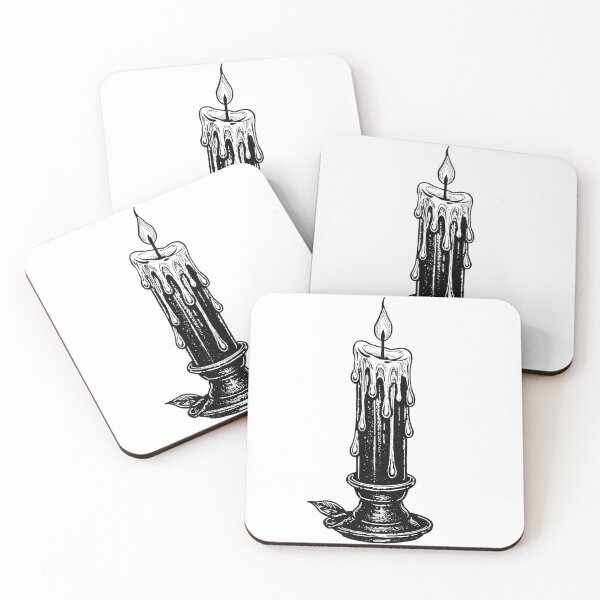 Item preview, Melting Ritual Candle | Gothic Witchy Illustration  designed and sold by Marianarcezar.