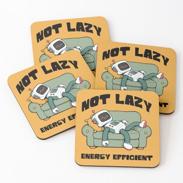 Item preview, Not Lazy, Energy Efficient designed and sold by Twosided.
