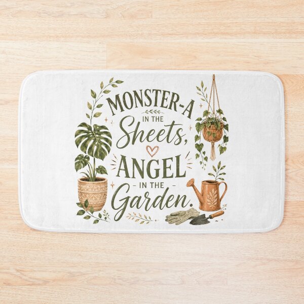 Item preview, Monster-a in the sheets, angel in the garden. designed and sold by FitEnvy.