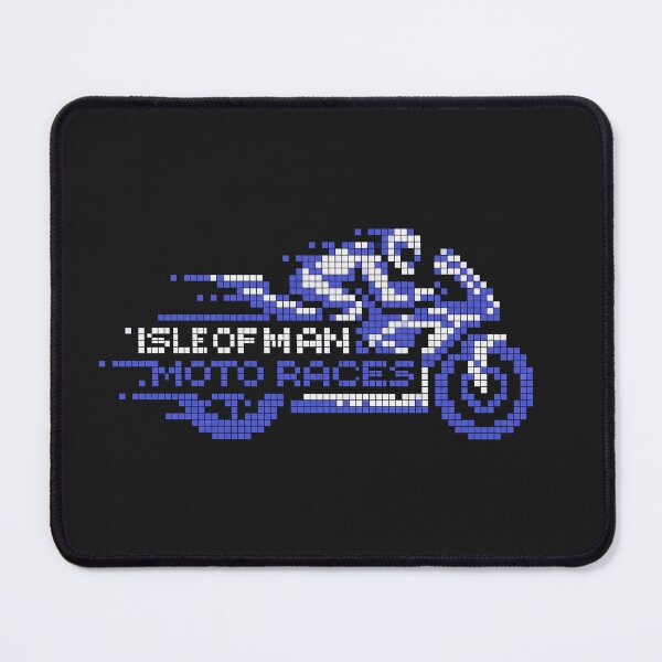 Item preview, Isle of Man Moto Races 8 Bit Pixel Art Motorcycle Racing Graphic designed and sold by KiwiRider.