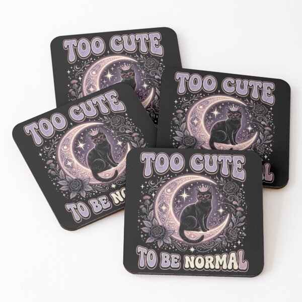 Item preview, “Too Cute Black Cat Moon Design” designed and sold by Dogandesighn.