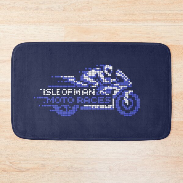 Item preview, Isle of Man Moto Races 8 Bit Pixel Art Motorcycle Racing Graphic designed and sold by KiwiRider.