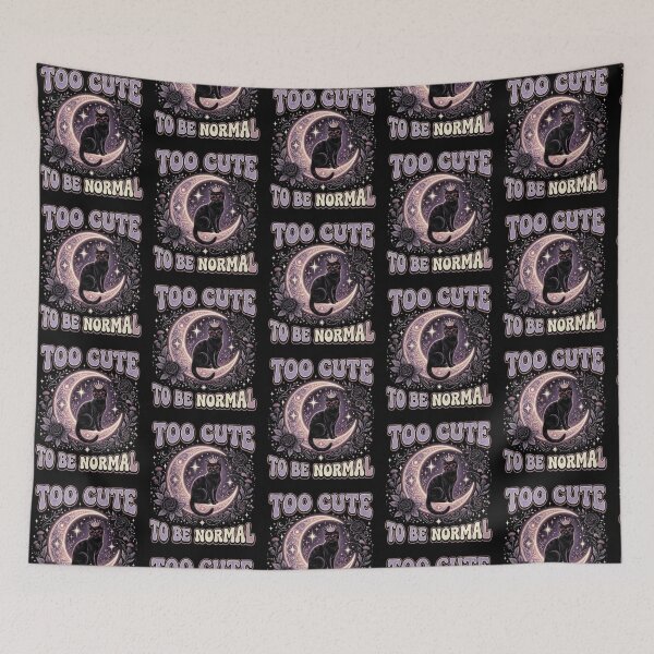 Item preview, “Too Cute Black Cat Moon Design” designed and sold by Dogandesighn.
