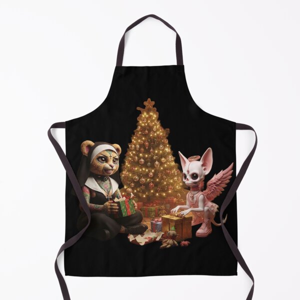 Item preview, NunBear and Skelly Gothic Christmas Gift Opening designed and sold by LujziWorld.