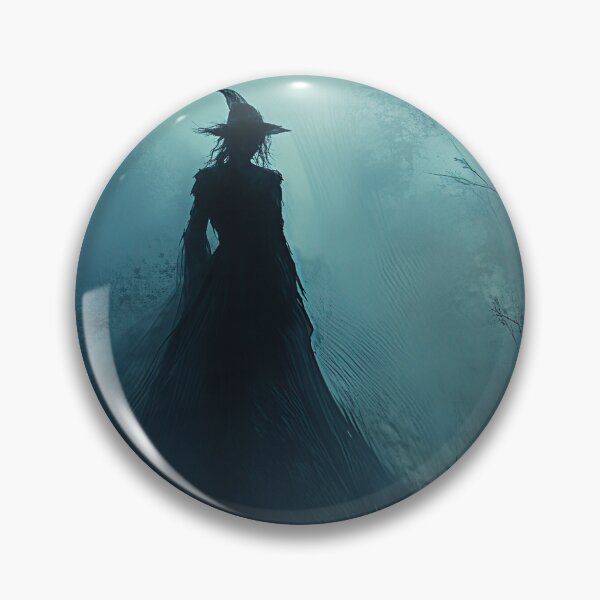 Item preview, Shadow Witch in the Mist – Dark Gothic Forest Fantasy Art designed and sold by WhimsyWink.