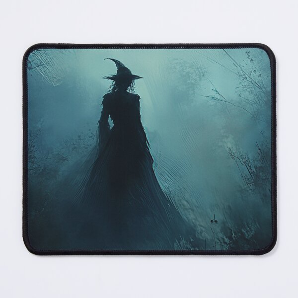 Item preview, Shadow Witch in the Mist – Dark Gothic Forest Fantasy Art designed and sold by WhimsyWink.