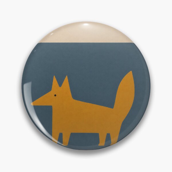 Item preview, "Winter Fox" - Minimalist Yellow Fox Art. By Moodzu. designed and sold by Moodzu.