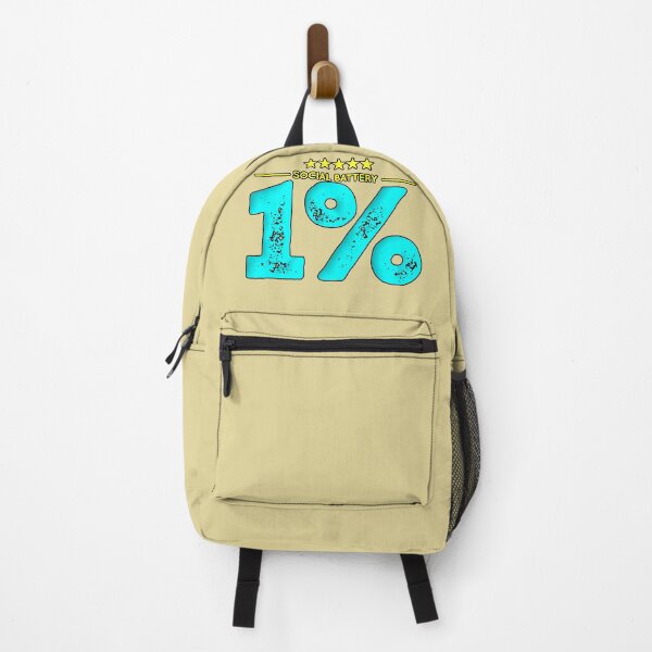 Item preview, Social Battery 1% | Funny Introvert Ironic Phrase designed and sold by AstronautMerch.