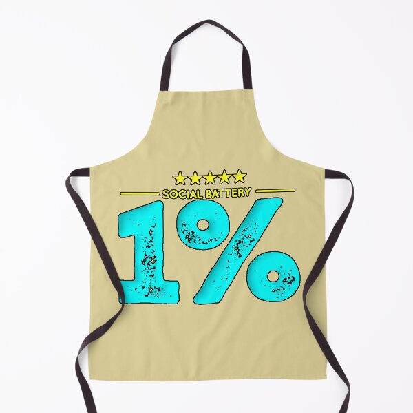 Item preview, Social Battery 1% | Funny Introvert Ironic Phrase designed and sold by AstronautMerch.