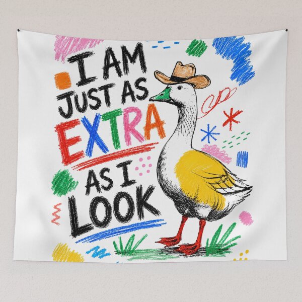 Item preview, Colorful Goose in a Cowboy Hat designed and sold by Silvered-Wings.