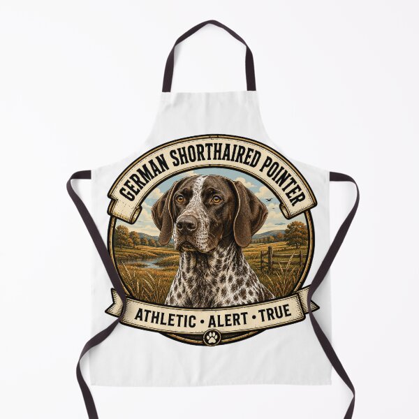 Item preview, German Shorthaired Pointer - Athletic, Alert, True - Vintage Dog Badge designed and sold by TheCanineCanvas.