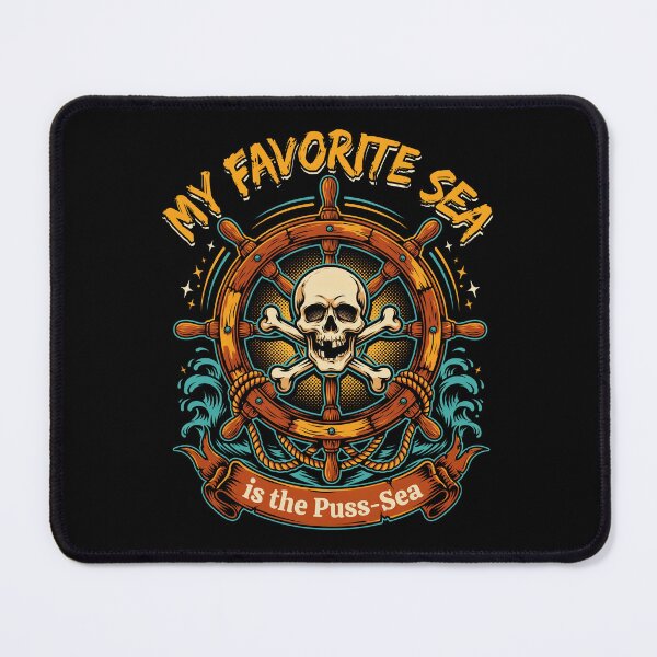 Item preview, My Favourite Sea is the Puss-Sea Pirate Skull designed and sold by Welldoh.