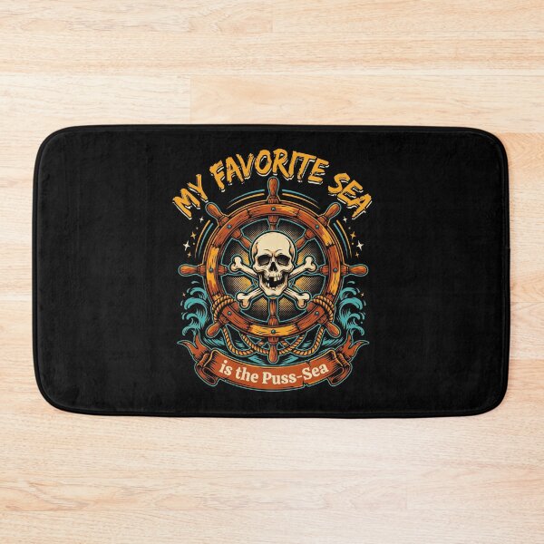 Item preview, My Favourite Sea is the Puss-Sea Pirate Skull designed and sold by Welldoh.