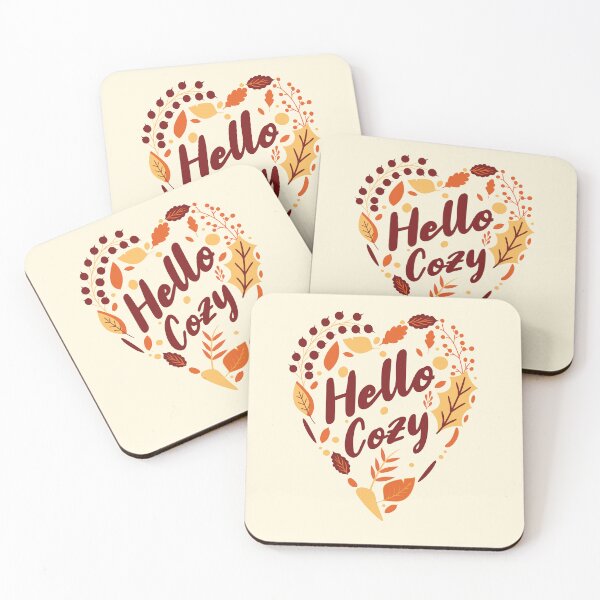 Item preview, Hello Cozy Autumn Leaves | Cute Fall Aesthetic Seasonal Design designed and sold by Sachie's Studio.