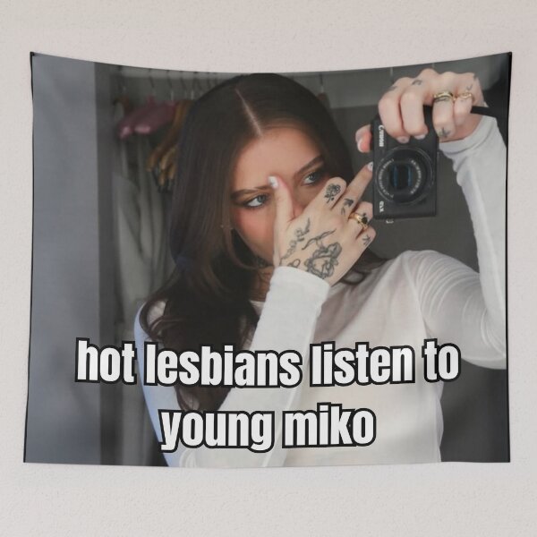 Item preview, Hot Lesbians Listen To Young Miko 5 designed and sold by moonna designs.