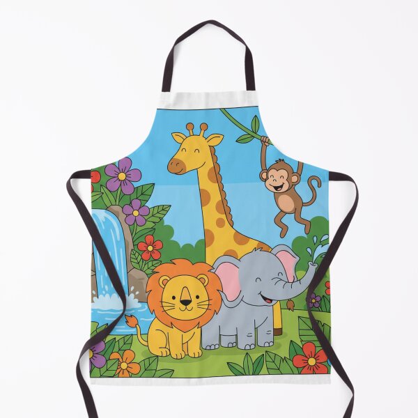 Item preview, Enchanted Jungle Child – Funny Animals Illustration designed and sold by Ayinmo.