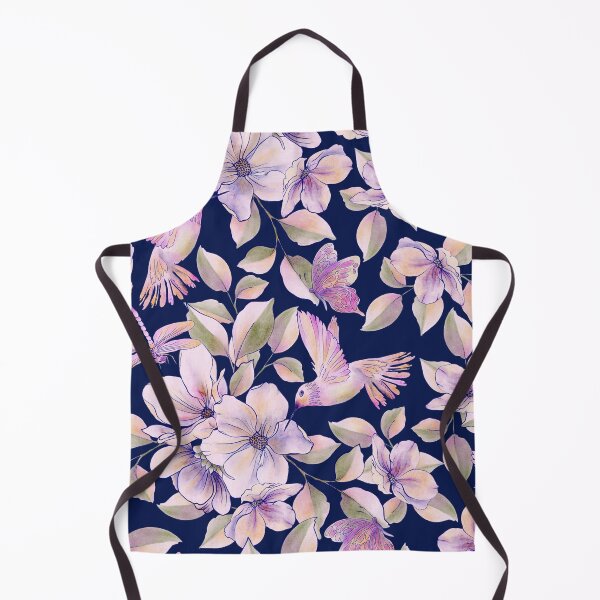 Item preview, Watercolor Garden Floral and Hummingbird Art designed and sold by AneissPiaf.