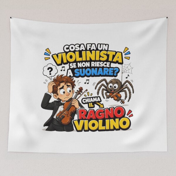 Item preview, Funny Violinist – Spider Violin Cartoon Joke designed and sold by RipantinaFantasy .