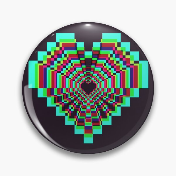 Item preview, Dark Pixel Heart -  Synthwave designed and sold by animinimal.