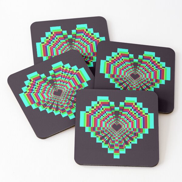 Item preview, Dark Pixel Heart -  Synthwave designed and sold by animinimal.