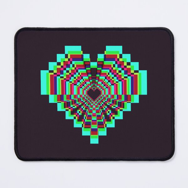 Item preview, Dark Pixel Heart - Synthwave designed and sold by animinimal.