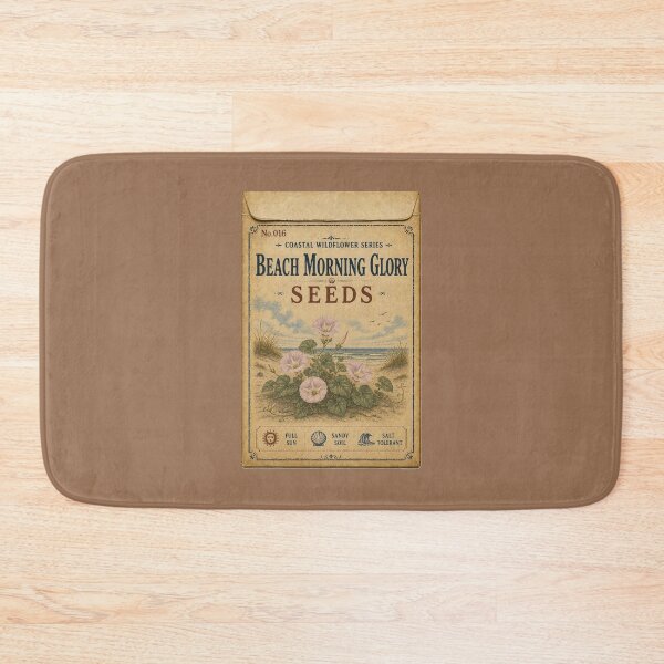 Item preview, Vintage Seed Packet PRINT ONLY NOT REAL- Beach Morning Glory Coastal Wildflowers Series 016 designed and sold by Beachy.