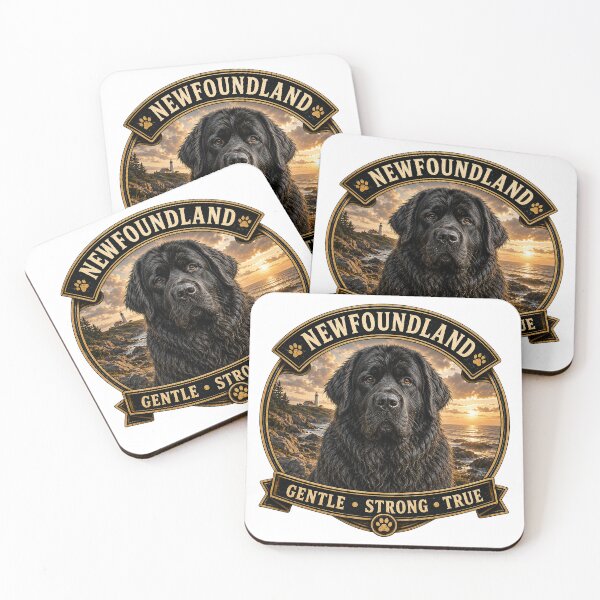 Item preview, Newfoundland - Gentle, Strong, True - Vintage Dog Badge designed and sold by TheCanineCanvas.