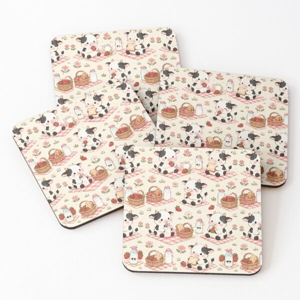 Item preview, Baby Cow Cozy Farm Breakfast Pattern designed and sold by Soft Berry Studio.