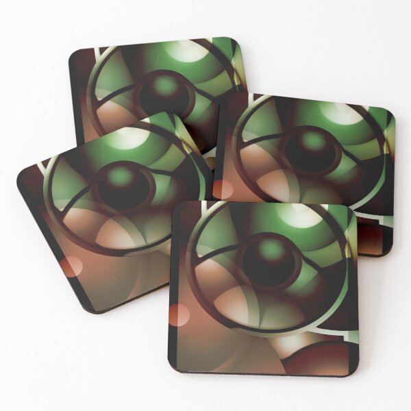 Item preview, Abstract Green and Pink Gradient Composition designed and sold by Ataraxia222.