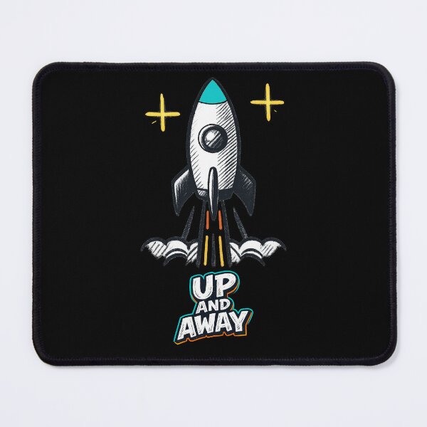 Item preview, UP AND AWAY – Rocket Quote in Retro Space Style designed and sold by Rocket&Stars.
