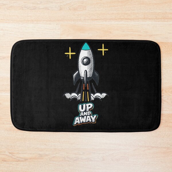 Item preview, UP AND AWAY – Rocket Quote in Retro Space Style designed and sold by Rocket&Stars.