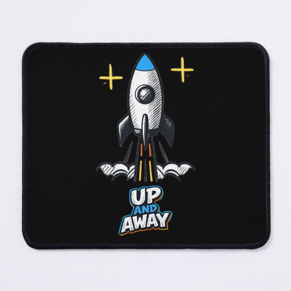 Item preview, UP AND AWAY – Rocket Quote in Retro Space Style designed and sold by Rocket&Stars.