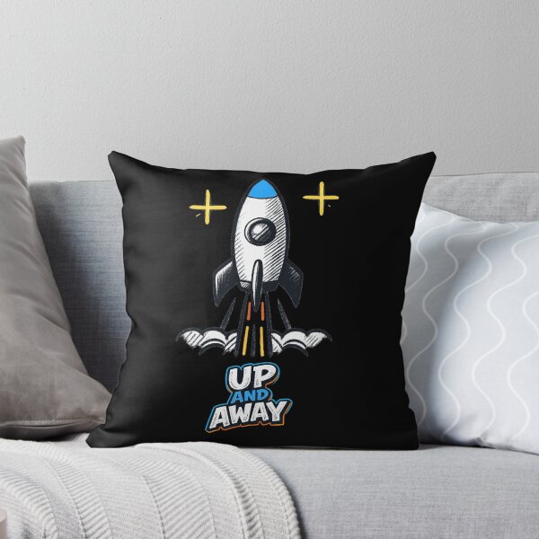 Item preview, UP AND AWAY – Rocket Quote in Retro Space Style designed and sold by Rocket&Stars.