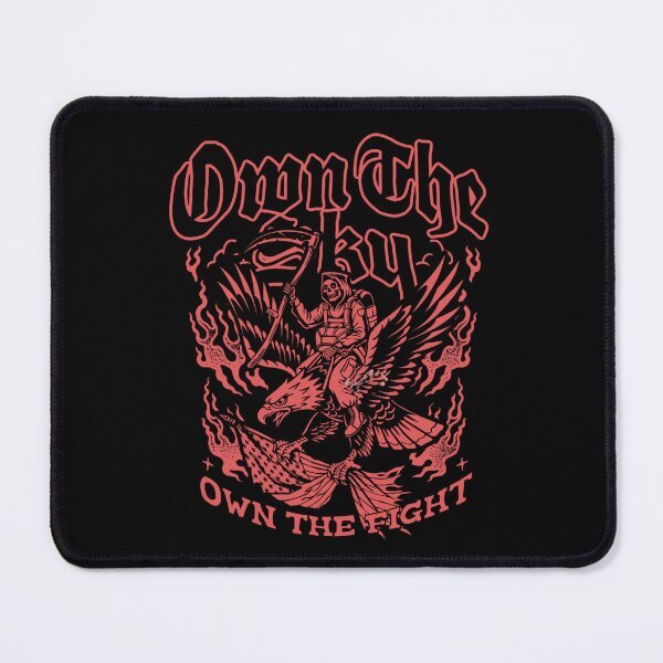 Item preview, Grim Reaper Riding Eagle Own The Sky Own The Fight Retro Vintage designed and sold by Creative Spark.