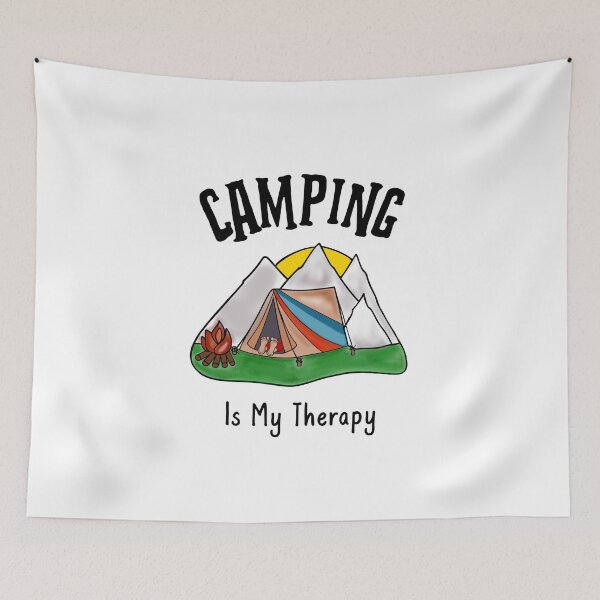 Item preview, Camping Is My Therapy For Mental Health designed and sold by Sartoris Art.