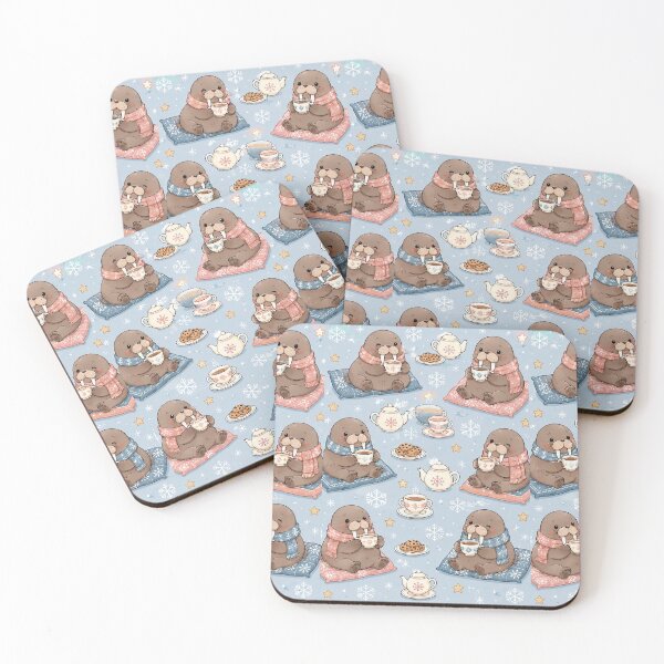Item preview, Walrus Winter Tea Pattern designed and sold by Soft Berry Studio.