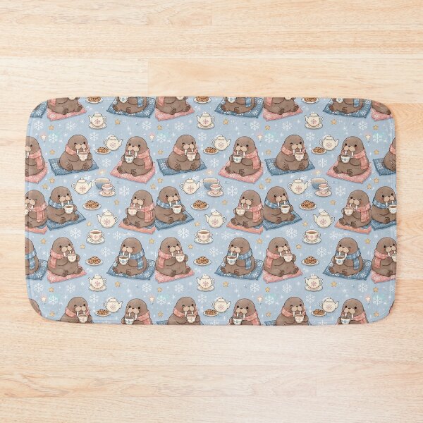 Item preview, Walrus Winter Tea Pattern designed and sold by Soft Berry Studio.