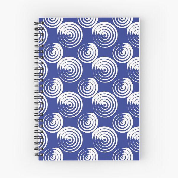 Item preview, Ripple Rings Modern Blue Graphic Pattern designed and sold by Helmina Groper.