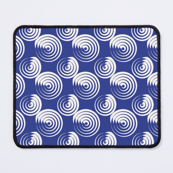 Item preview, Ripple Rings Modern Blue Graphic Pattern designed and sold by Helmina Groper.