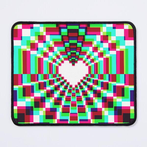 Item preview, Pixel Heart Kaleidoscope - Synthwave designed and sold by animinimal.