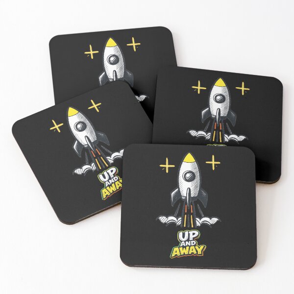 Item preview, UP AND AWAY – Rocket Quote in Retro Space Style designed and sold by Rocket&Stars.
