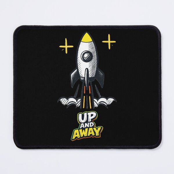 Item preview, UP AND AWAY – Rocket Quote in Retro Space Style designed and sold by Rocket&Stars.