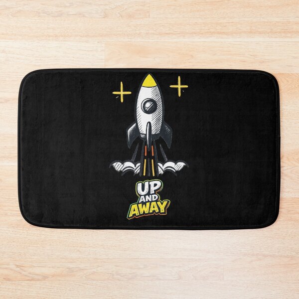 Item preview, UP AND AWAY – Rocket Quote in Retro Space Style designed and sold by Rocket&Stars.