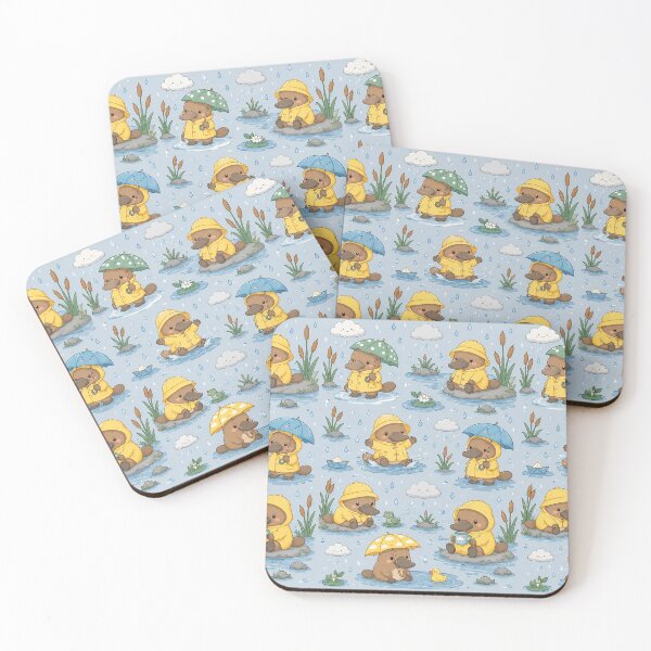 Item preview, Platypus Rainy River Pattern designed and sold by Soft Berry Studio.