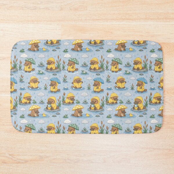 Item preview, Platypus Rainy River Pattern designed and sold by Soft Berry Studio.