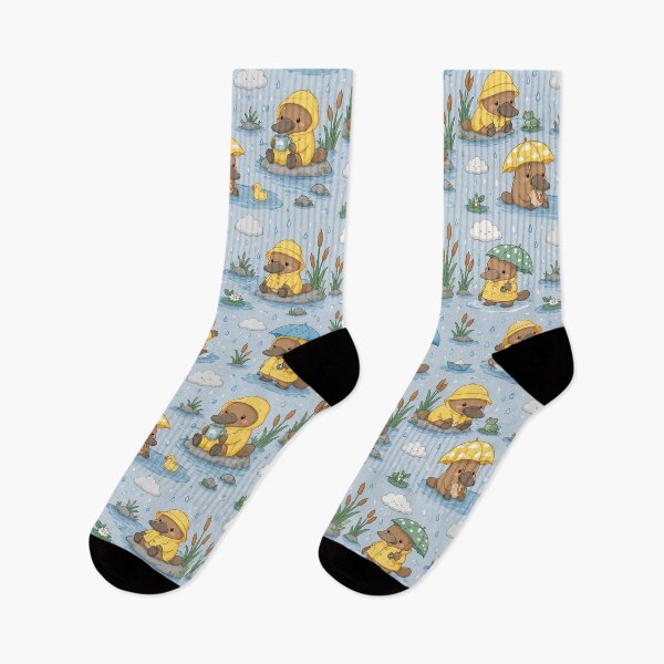 Item preview, Platypus Rainy River Pattern designed and sold by Soft Berry Studio.