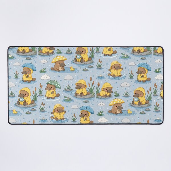 Item preview, Platypus Rainy River Pattern designed and sold by Soft Berry Studio.